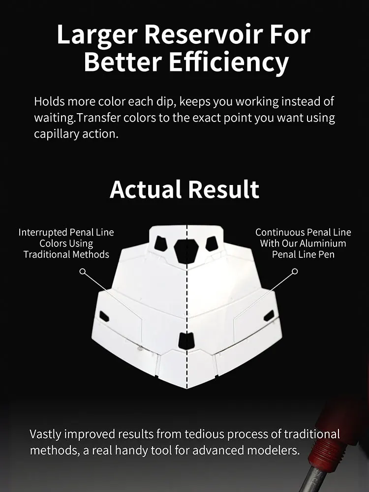 model making tool Aluminum alloy penetration pen model tools accent pen tool