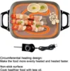 Skillet Nonstick with Lids - 16" inch Extra Large Frying Pan,Ceramic, Adjustable temperature, Cool Touch Handles, Nozaya 5