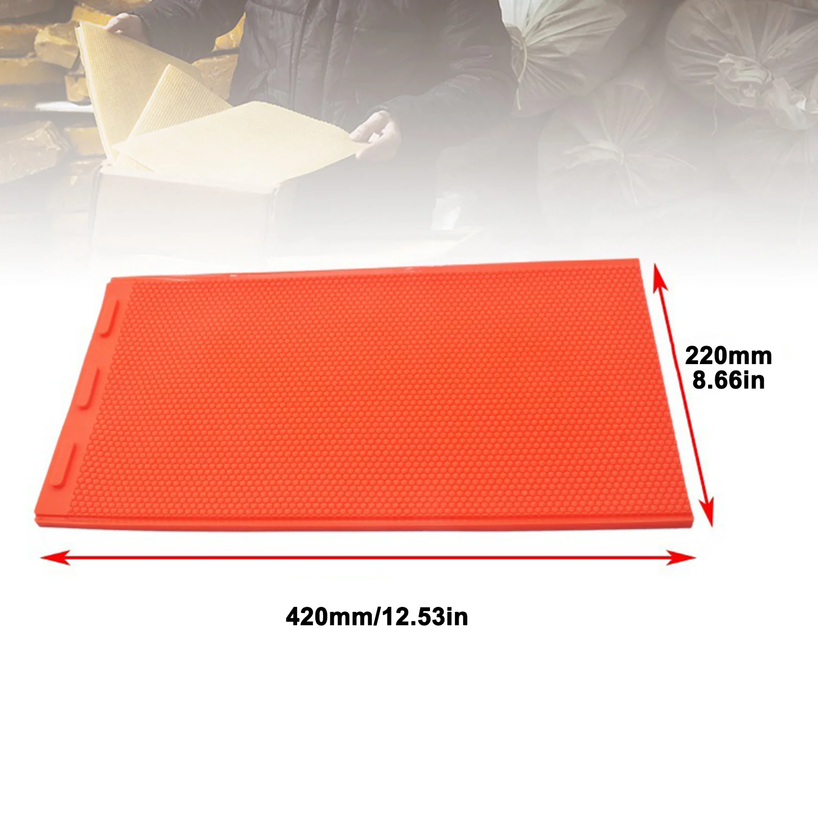 4-Colors-Silicone-Beeswax-Mat-Mold-Honeycomb-Silicone-Mould-DIY-Mould-Honeycomb-Beekeeper-Base-Plate-Embossing.jpg 4 Színű Szilikon Méhviasz Szőnyeg Penész Méhsejt Diy Méhész Alaplemez Dombornyomás 420X220 Mm - Image 3