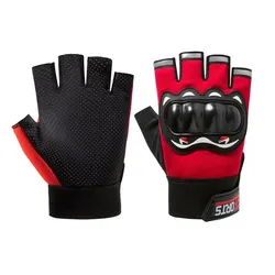 Men's Slip - Resistant Wear - Resistant Tactical Gloves for Racing and Off - Road Adventures (Red)