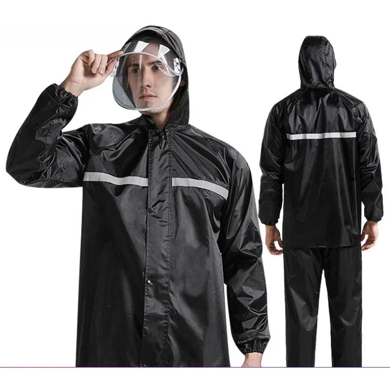 Rain Suit Waterproof Jacket Breathable Rain Coat Pants Adults Women Men