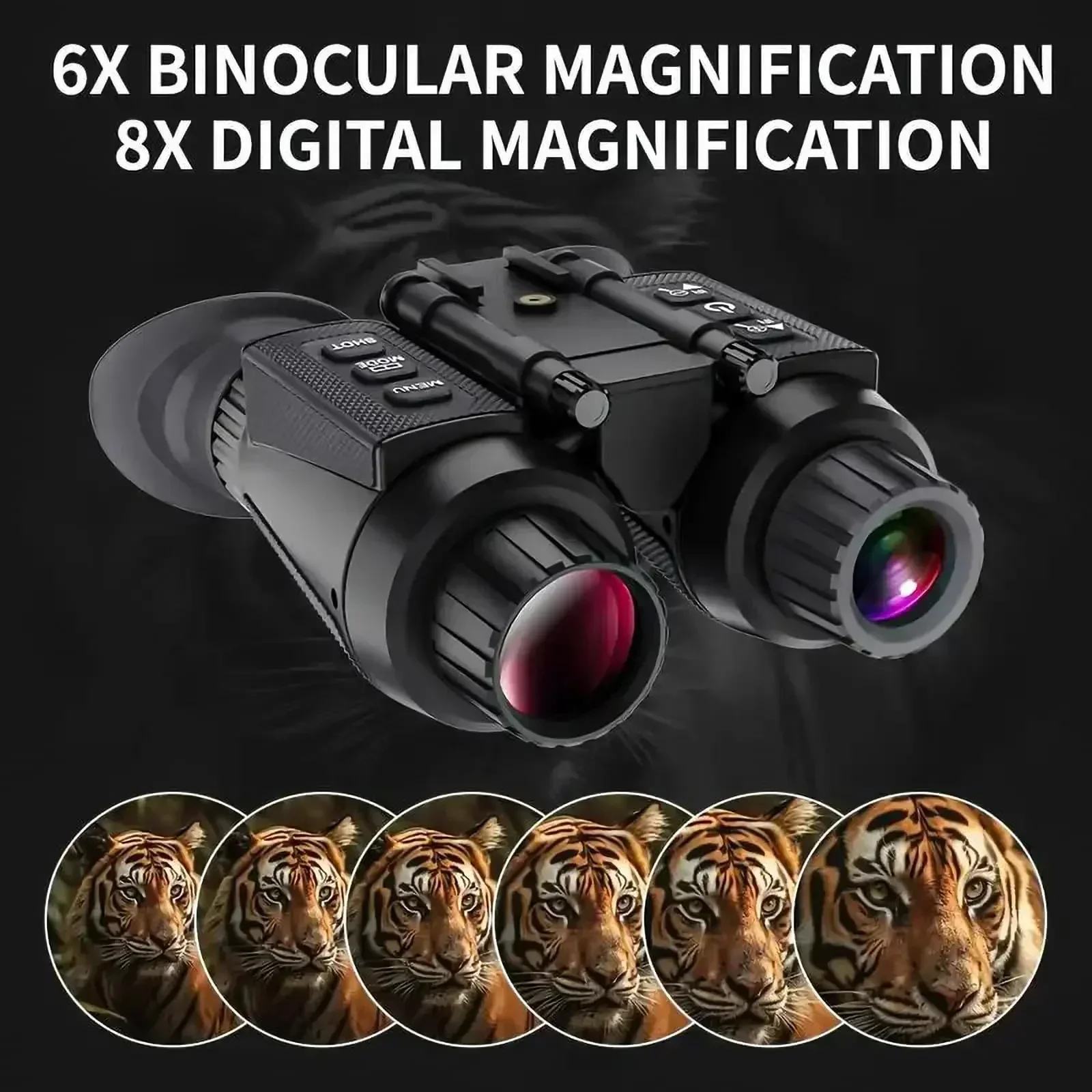 3D Night Vision Binocular Goggles NV8300 Wildlife Camera Telescope Hunting Googles for Helmet 1080P HD Night Vision Device