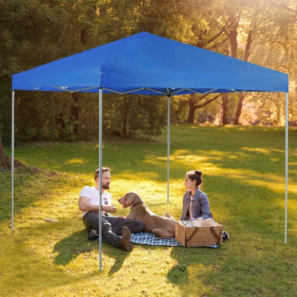 

10x10 Outdoor Pop Up Canopy Tent,Easy Set-up Straight Leg Folding Instant Shelter for Beach,Party and Camping, 100 Sq.