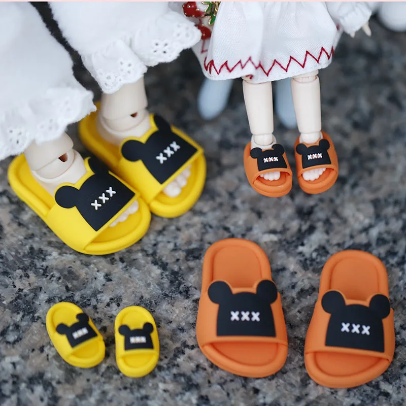 Cute Shark Slippers Doll Shoes Micki New Shoes Suit for Ob11,OB22, Blyth, BJD12, 1/6BJD, P9, YOSD Doll Accessories for Girls