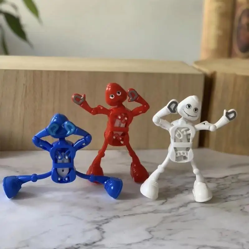 

Spring Wind Up Dancing Robot Toy Deformable Robot Toy Portable Spring Wind Up Dancing Walking Wriggle Robot Toy For Girls Boys