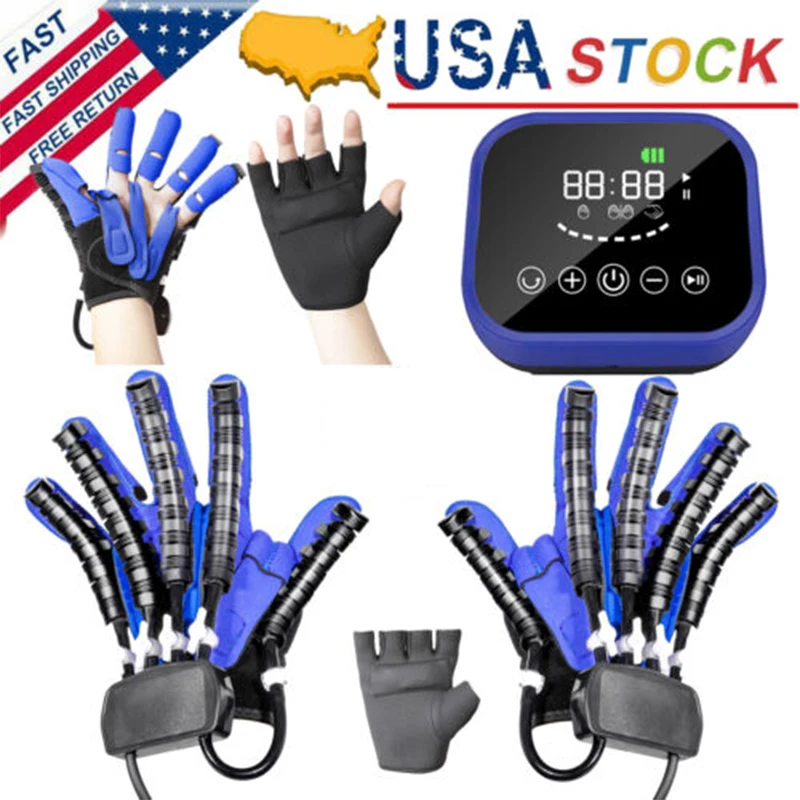 

Hand Training Hemiplegia Stroke gloves Finger Rehabilitation Robot Gloves Therapy Hand Function Exercise Braces Supports Bone