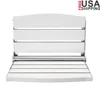 Folding Shower Bench Stainless Steel Frame Wall Mounted Shower Chair Home Space-saving Design Easy Installation Steady and Safe 1
