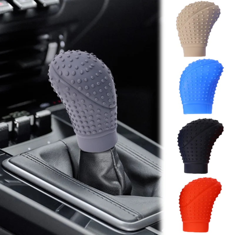 

Car Silicon Gear Shift Knob Anti-slip Covers Universal Auto Automatic Transmission Gear Lever Shift Knob Sleeve Accessories