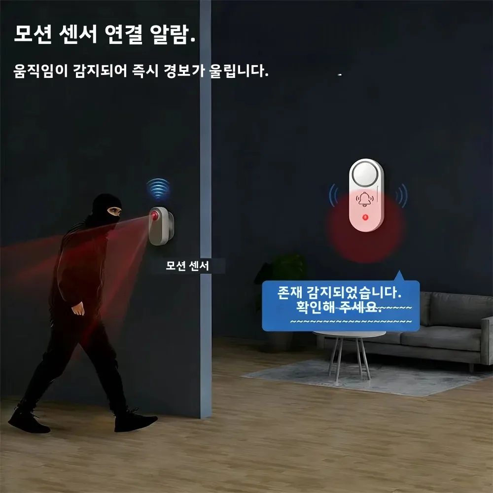 Zigbee 사이렌 알람 진동 센서 110dB 무선 보안 알람 배터리 작동식 홈 도난 경보기 지원 홈 어시스턴트