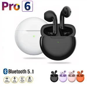 Original Air Pro6 TWS Bluetooth Earbuds Wireless Bluetooth Earphones Touch Control Stereo Headset Bluetooth Earphones for Xiaomi