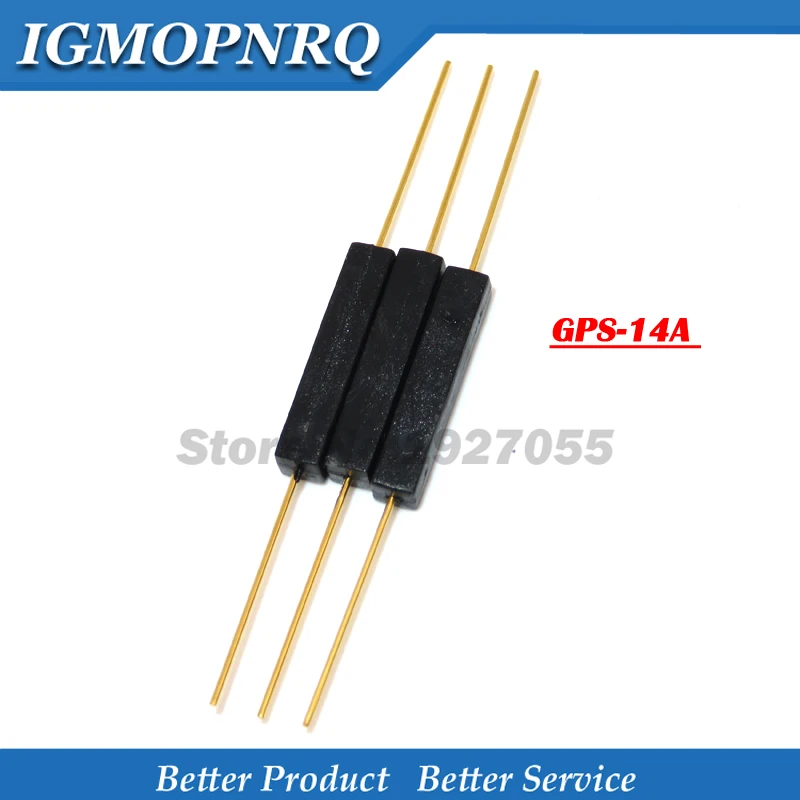 5PCS Reed Switch GPS-14A 2.7 * 14 Plastic Type Normally Open Magnetic Control Switch Sensor Anti-Vibration/ Damage Contact