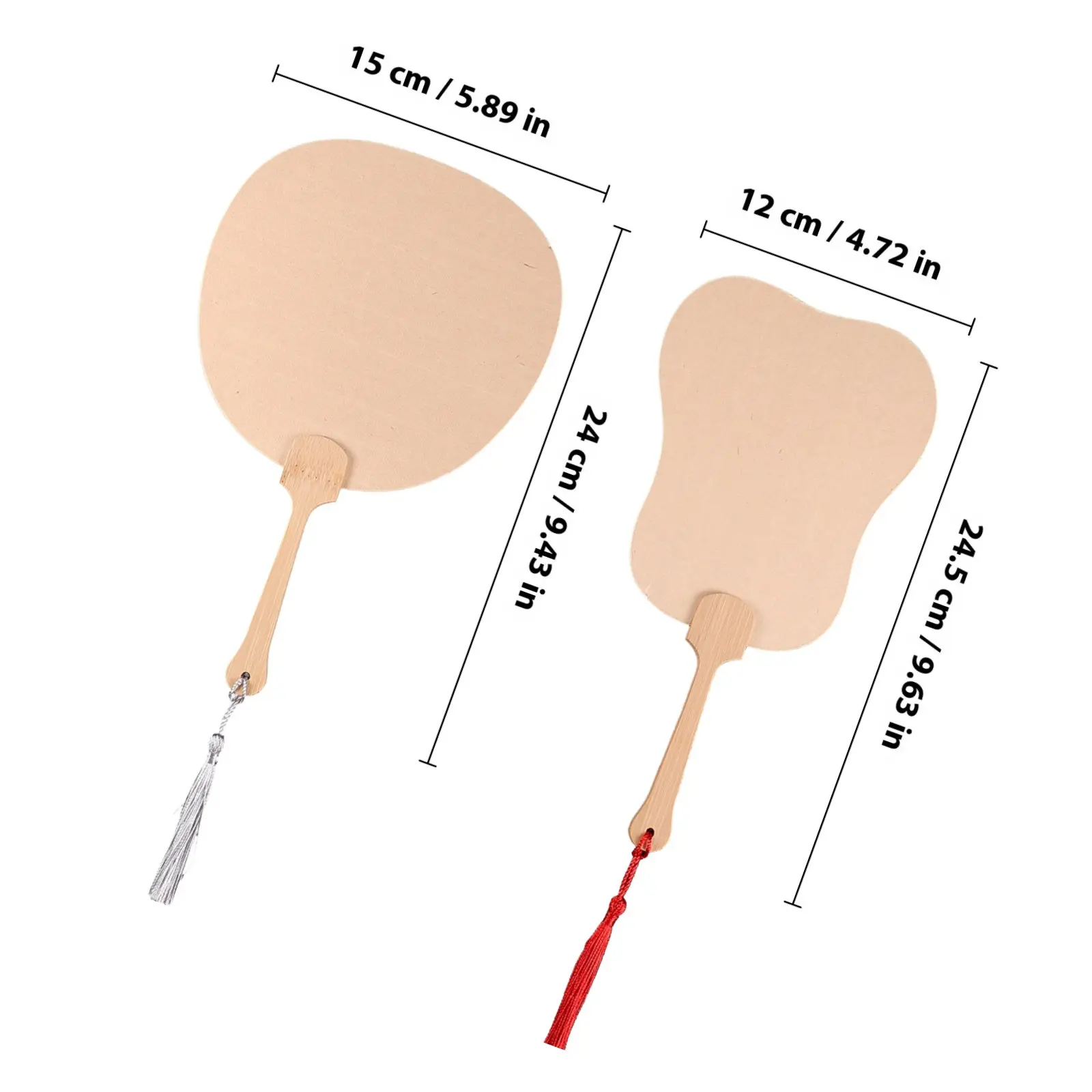 4Pcs 미니 팬 블랭크 그래피티 팬 종이 대나무 DIY 페인팅 핸드 팬 웨딩 게스트 기념품 홈 인테리어 공예 용품