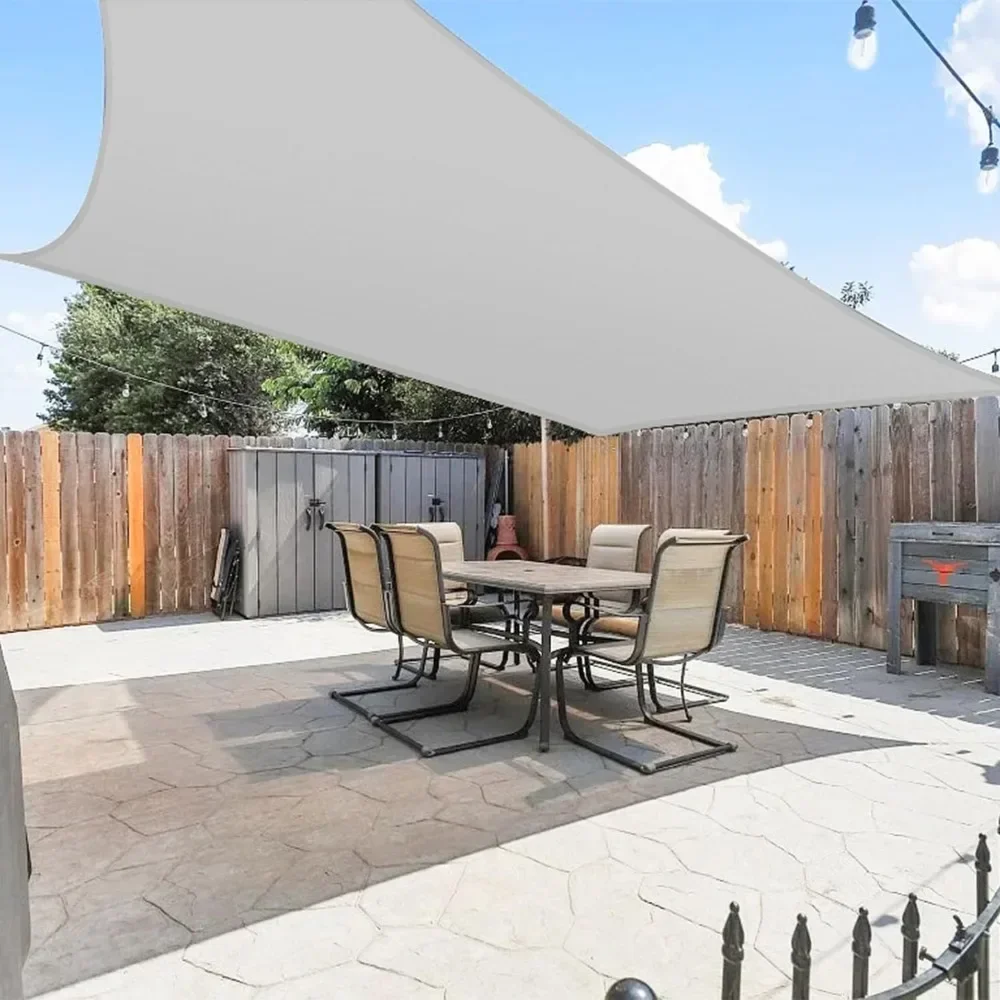 

Waterproof Sun Shade Sail Outdoor Rectangle Canopy Shade Cover UV Block for Pergola Patio Backyard Garden Deck 10' X 23'