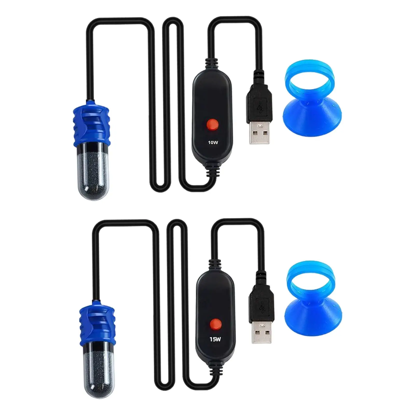

Small Fish Tank Heater Adjustable Temperature Intelligent Thermostat USB Heating