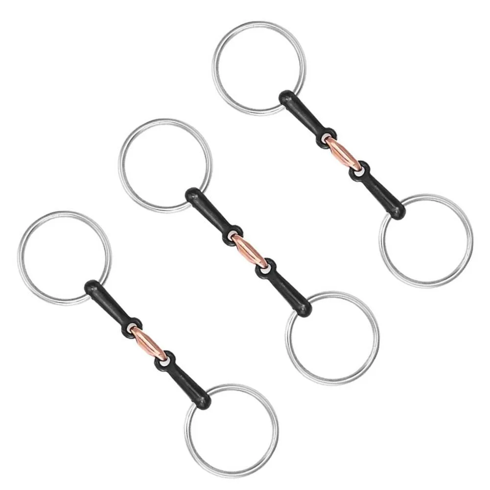 Stainless Steel Horse Mouth  Jointed Bit Equestrian Snaffle Hollow Jointed Mouth Loose O  Horse Bit For Equestrian Supplies pony horse baud gag bit horse riding schooling equestrian equipment 90mm horse mouth snaffle