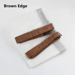 Transparent Waterproof Shelter for Balcony and Garden with Temperature Control and Shade Protection (Brown Edge)