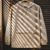 Maden New Outdoor Half-zip Hooded Jacket Mountain Sports Style Sweatshirt  And Loose Casual Pullover for Men's Daily 5