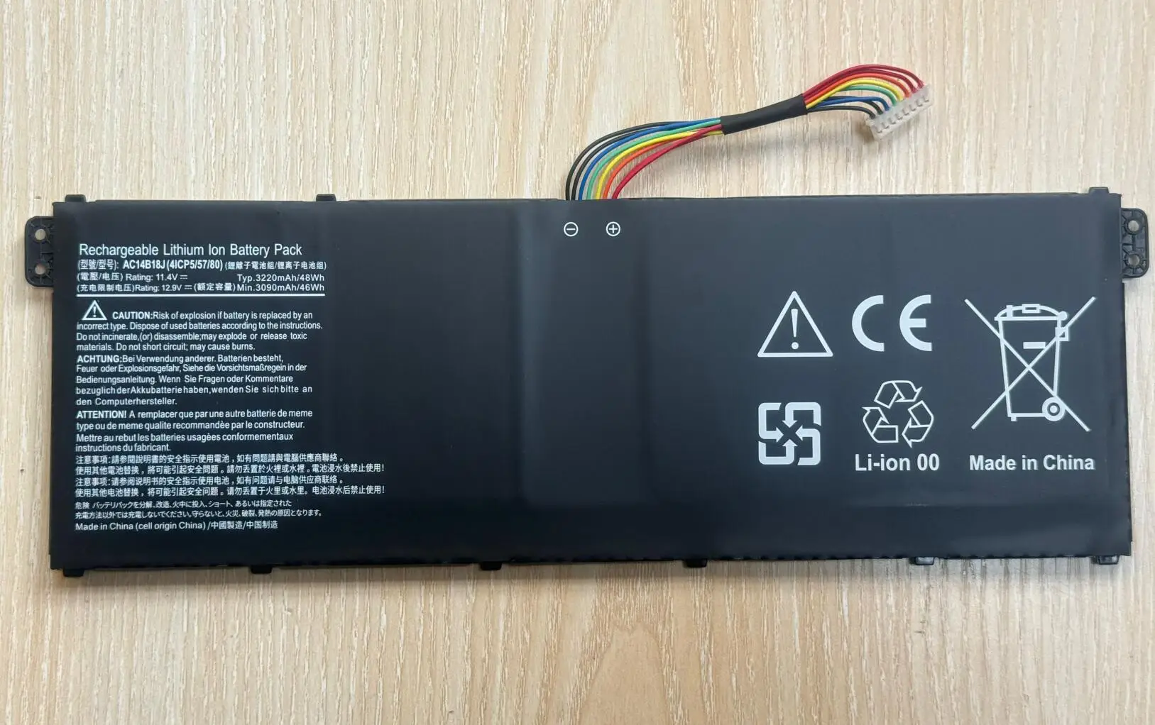 AC14B18J AC14B13J Laptop Battery for Acer Aspire ES1-511 ES1-512 V3-111P CB3-531 311 TravelMate B115 B116 MS2394