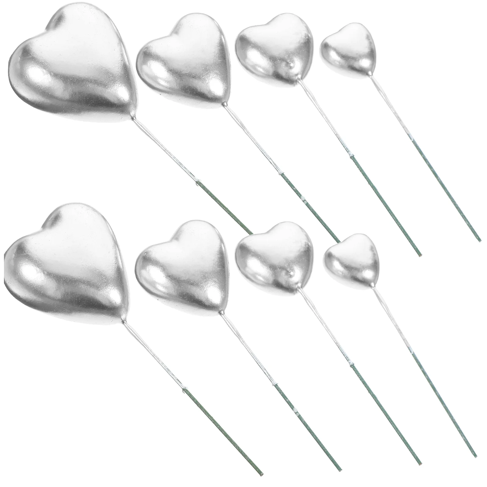 

20 Pcs Cake Insert Party Decoration Wedding Heart Topper Cupcake Birthday Foam Adorable