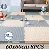 Foot Mat 60x60cm Floor Noise Mat 8PCS Thick 2.5cm Tatame Baby Play Mat Activities Mat for Baby Folding Carpet Game Puzzle Mat 2