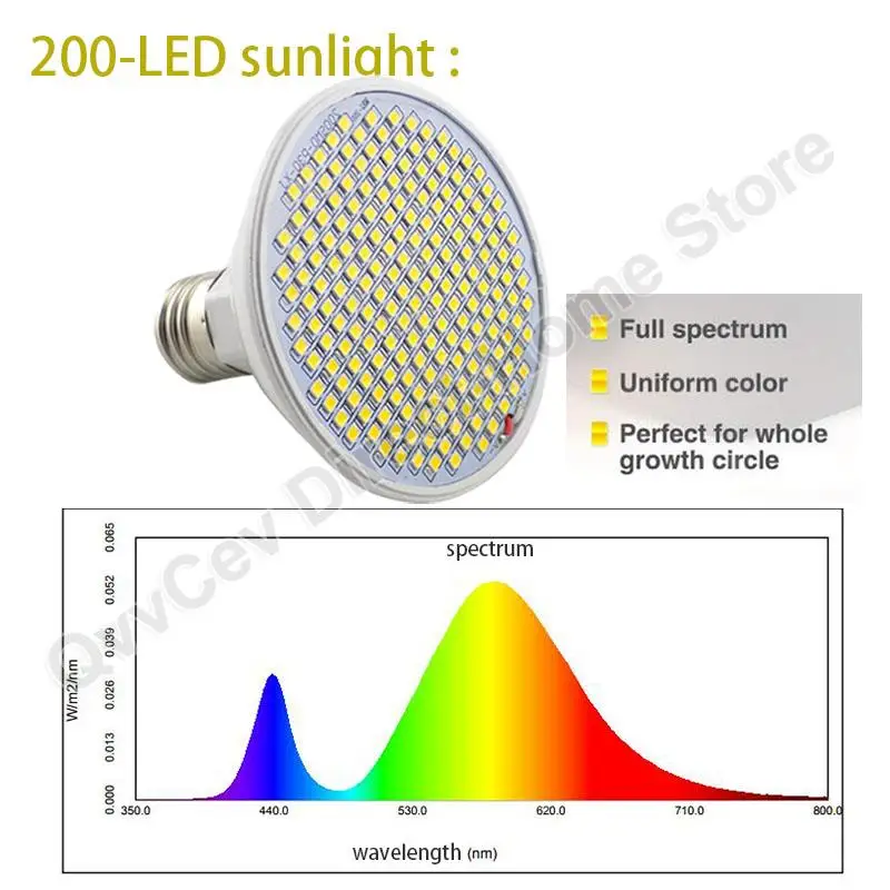 E27 Socket Lamp Bulbs LED Plant Grow Light Full Spectrum Growing for Indoor Lighting Hydroponic Tent Phyto Lamp Flower Growth