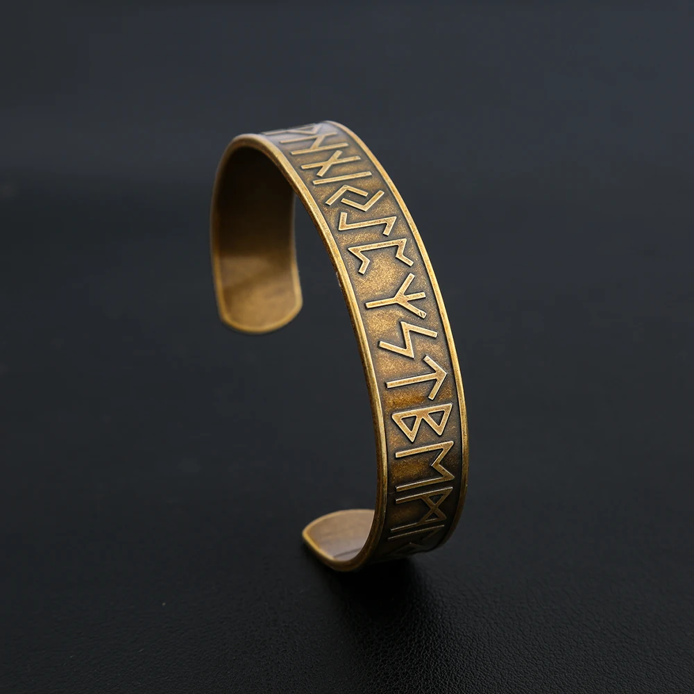 Stainless Steel Bracelet Vikings Rune for Men and Women
