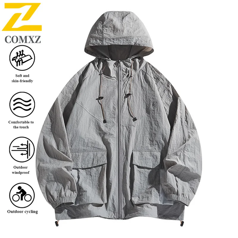 Summer Outdoor UV Protection Jacket UPF50+ Ice Silk Waterproof Skin Coat Ultra Lightweight for Fishing Hiking Camping Travel2025