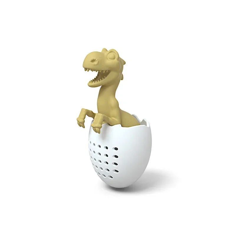 Reusable Silicone Tea Infuser Funny Dinosaur Shape Herbal Tea Bag Coffee Filter Diffuser Strainer Accessories Coffee Filter