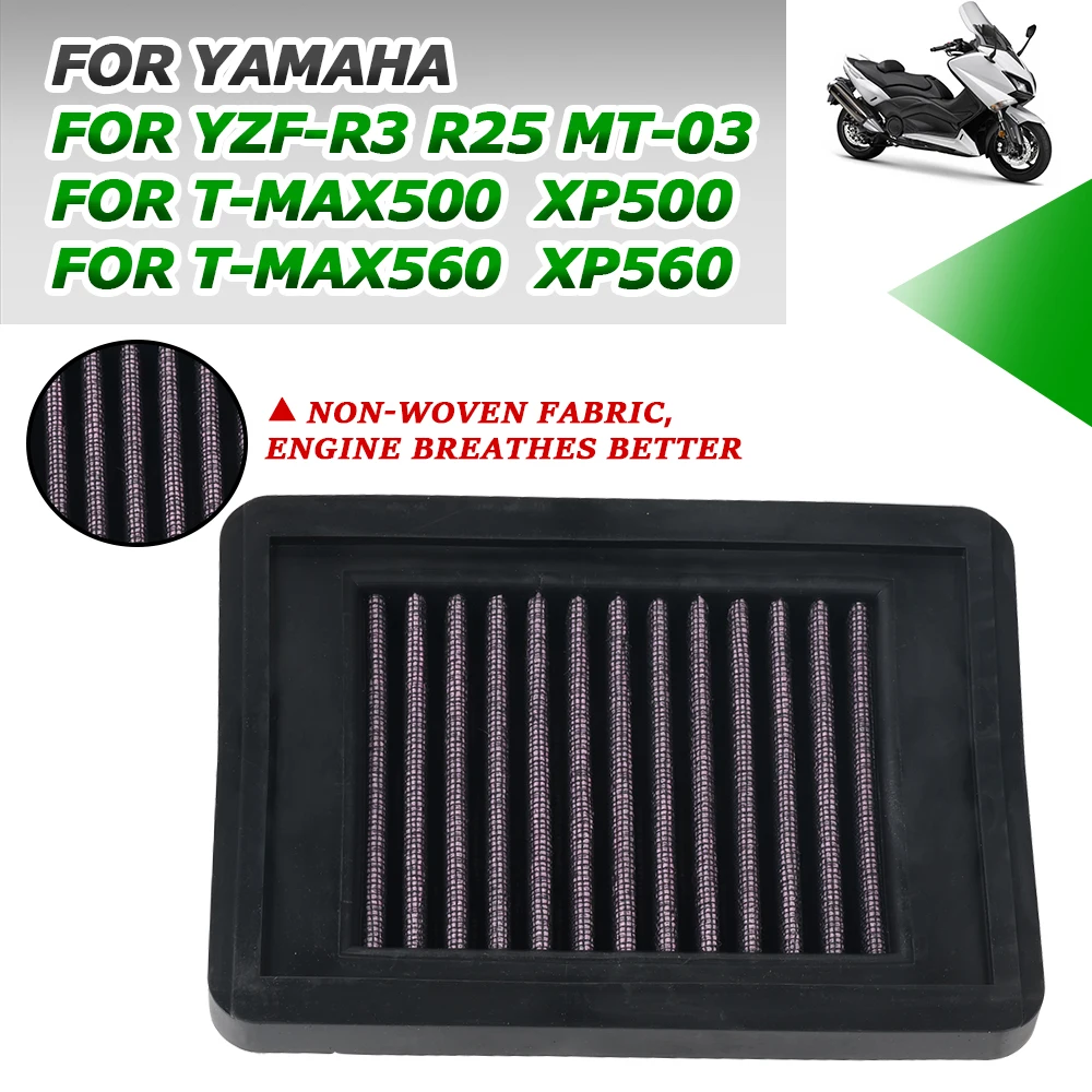 

For YAMAHA TMAX530 TMAX500 TMAX 530 T-MAX 500 Air Filter Intake YZF-R3 ABS YZF-R25 MT-03 MT03 XP530 XP500 Motorcycle Accessories