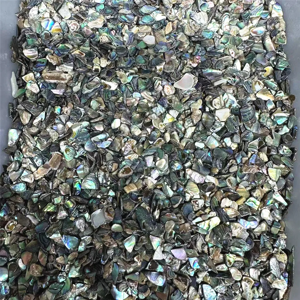 New Arrivals Polished New Zealand Paua Crystals Gravels Healing Stones Bulk Natural Abalone Shell Crystal Chips For Decor 4