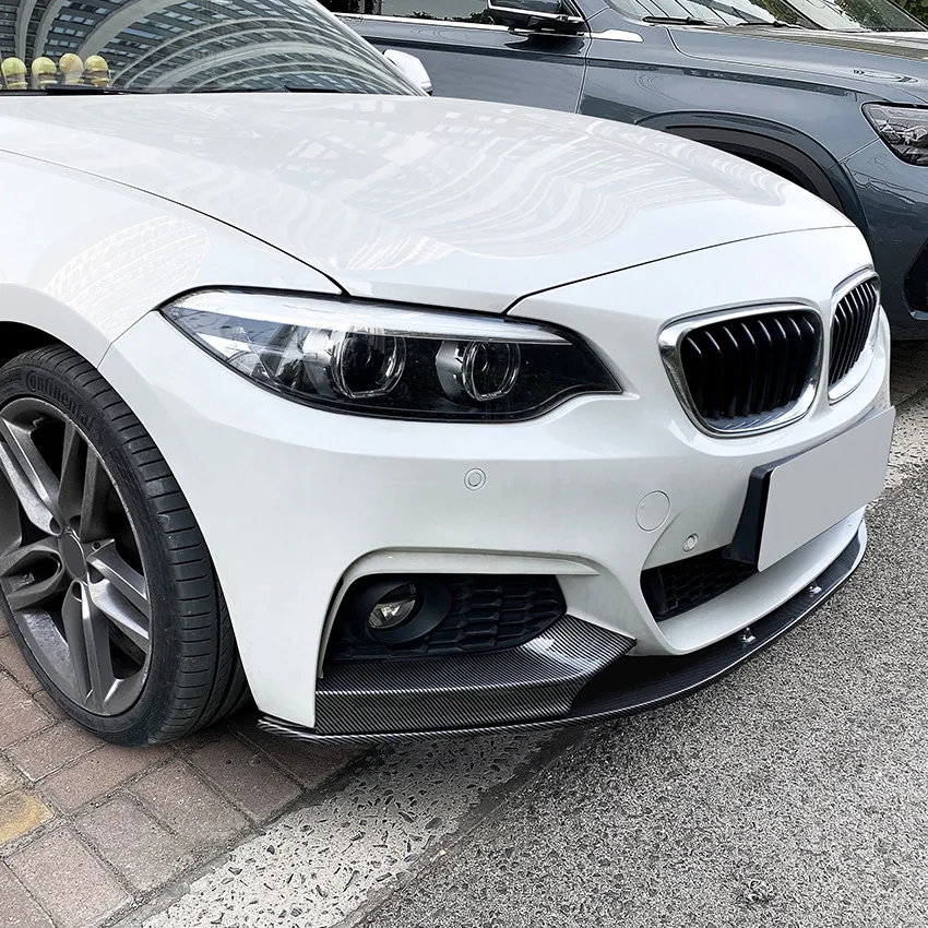 BMW 2 시리즈 F22 F23 M235i M240i M-Sport 2014-2021 차량용 프론트 범퍼 스포일러 립 스플리터 바디 키트 범퍼 립 턱 디퓨저