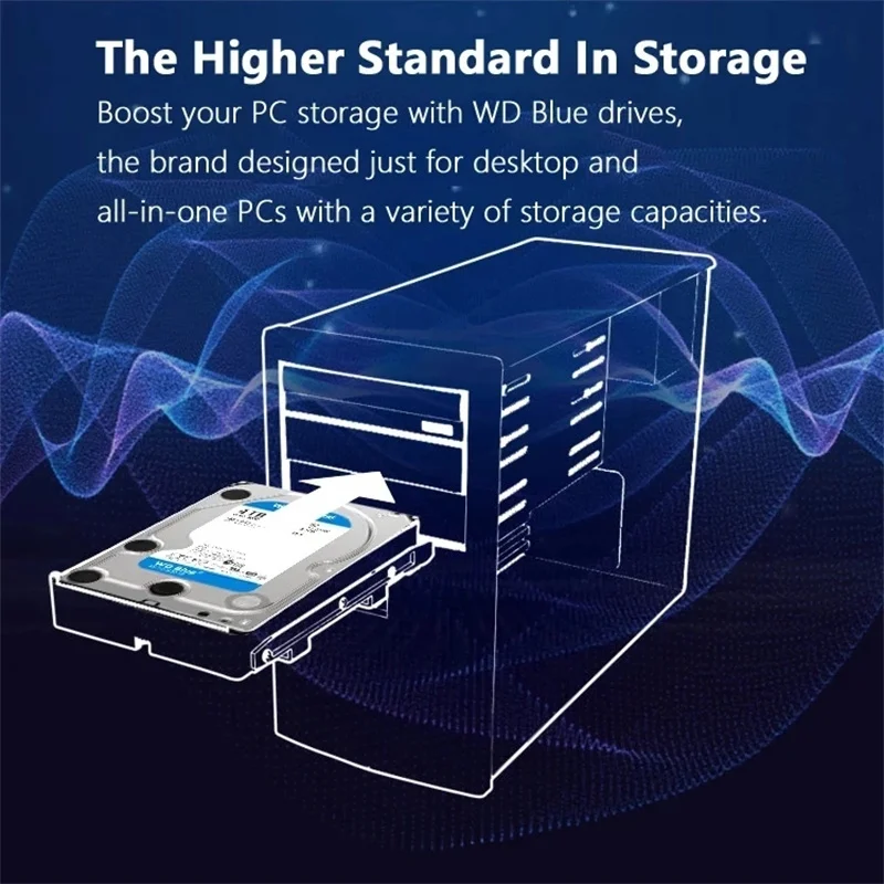   WD   ϵ ̺, ũž PC ǻͿ, 3.5 ġ, 5400RPM, 64MB ĳ, SATA, 6 Gb/s HDD, 1TB, 2TB, 4TB, 6TB