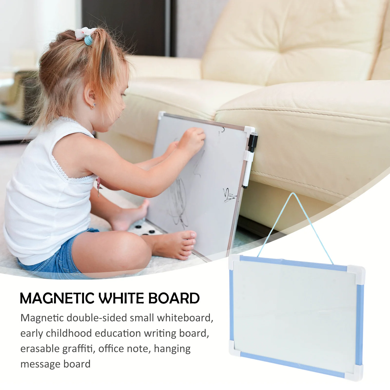 1 Set Erasable Magnetic Double-sided Whiteboard