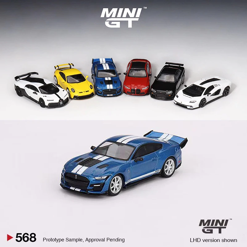 

MINI GT 1:64 Model Car Shelby GT500 Dragon Snake Concept #568 Blue
