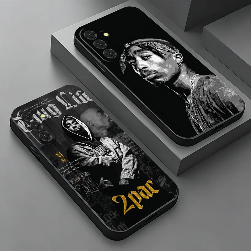 Soft Phone Case with Rapper Tupac Design