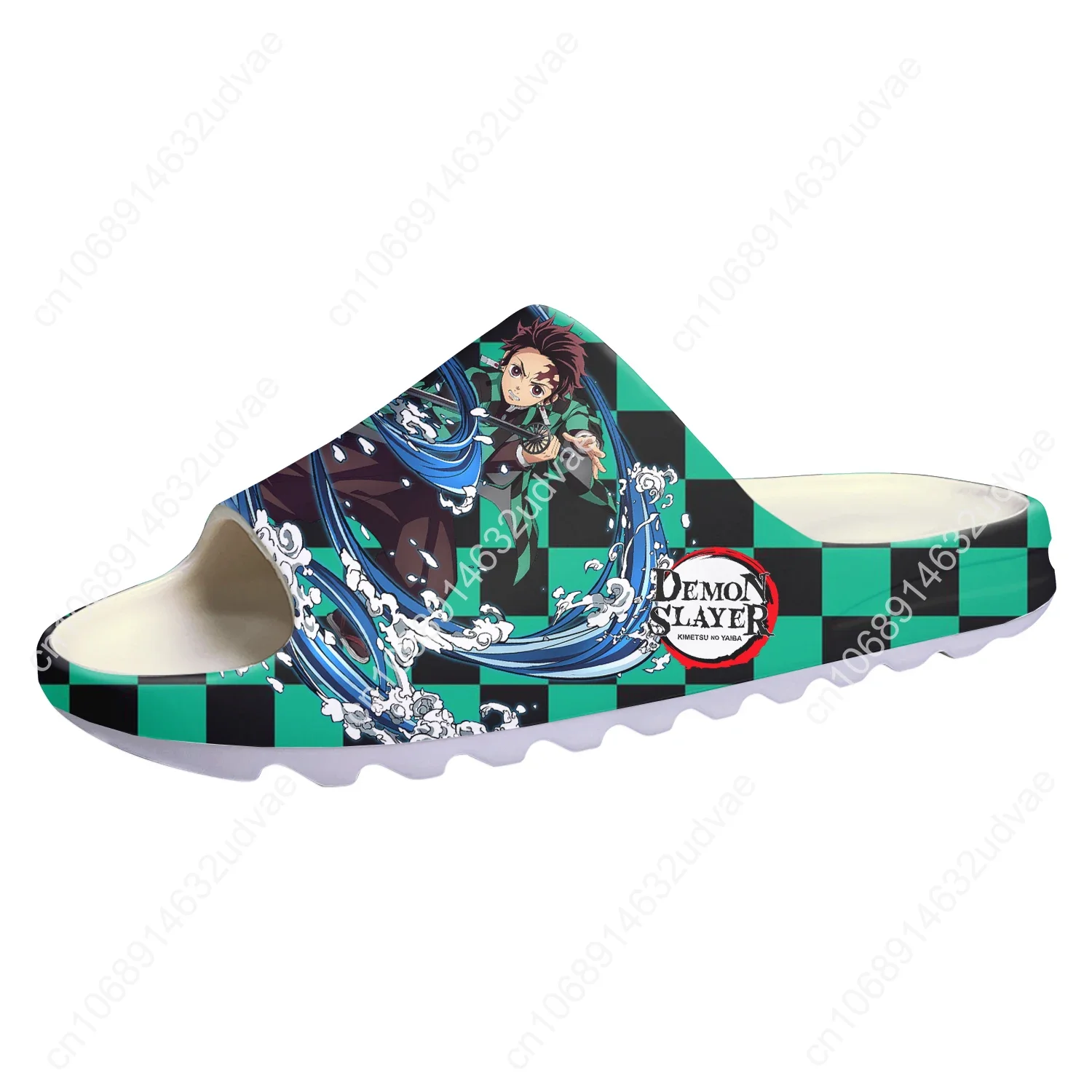 Japan Anime Cartoon Manga Tanjirou Nezuko Fashion Soft Sole Sllipers Mens Womens Teenager Sandals Custom Step On Water Shoes