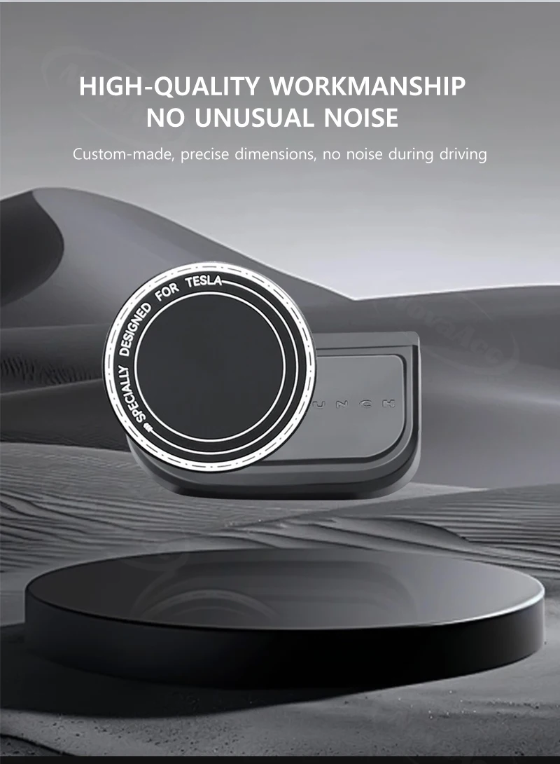 Basis Magnetische Telefon Halter Für Tesla Modell Y Juniper 2025 Modell 3 Highland 2024 2025 ABS Drehbare Halterung Nicht-schütteln Auto Halterung – Detail 3