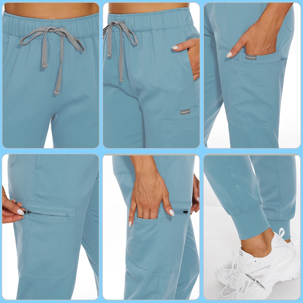 Medical Uniform Women's Scrub Clothing Sets Medical Scrubs Suit Nursing Uniform For Men Medical Nurse Scrub Sets Stretch Quick-Dry