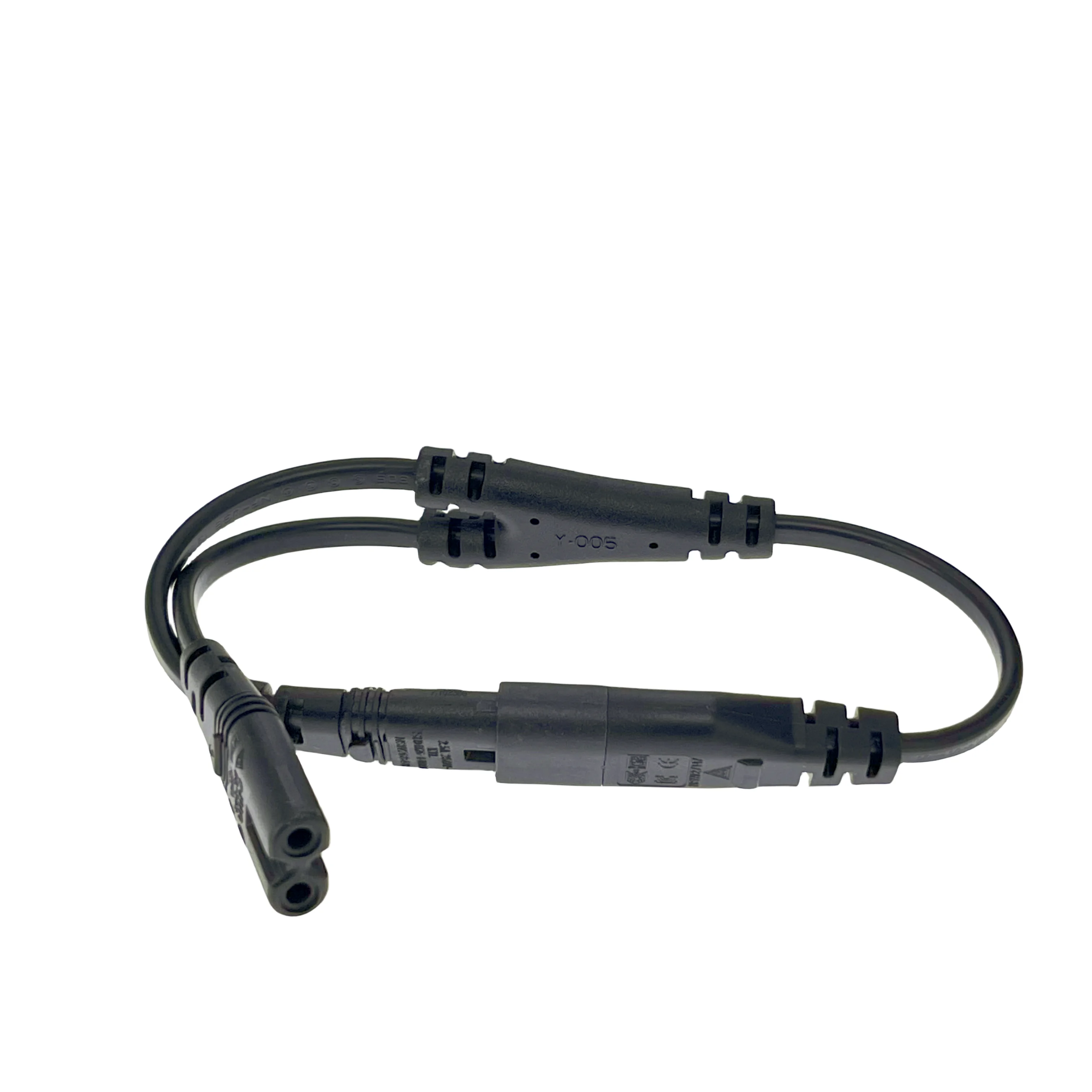 Plug Adapter IEC320 C8 to 2X C7 Y Split AC Power Cord 32CM Black