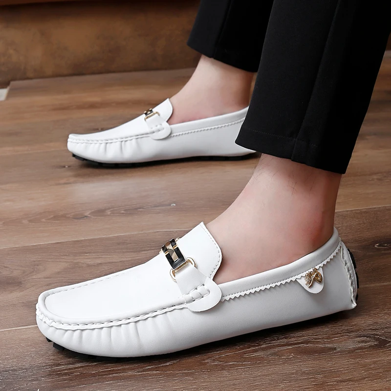 

Large Size 35-48 Penny Loafers Men Casual Shoes Designer Leather Man Moccasins Light WeightSlip on Flats Mens Driving Shoes 2024