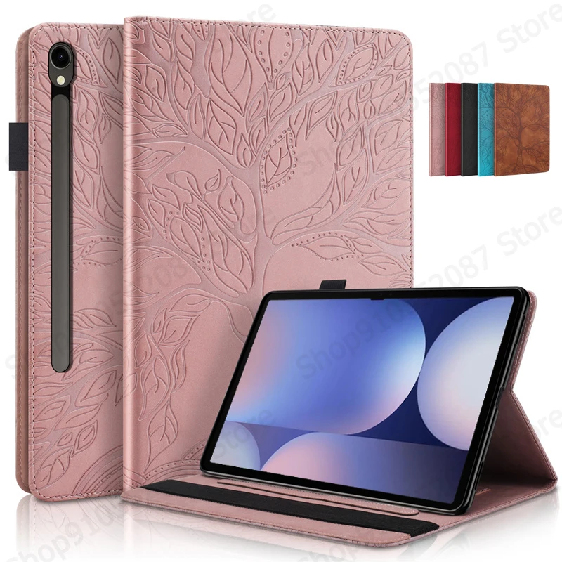 Embossed Tree PU Leather Flip Cover