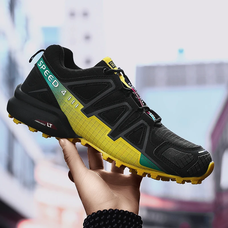 Men's Waterproof Hiking Shoes Outdoor Training Shoes Lace Up Anti Slip Climbing Wear-resistant Hunting Climbing Sneakers hiking shoes