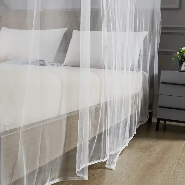 Tente de maison en maille blanche, Portable, carrée, pliable, anti-moustiques, légère, pour Camping en plein air, couchage d'été 5