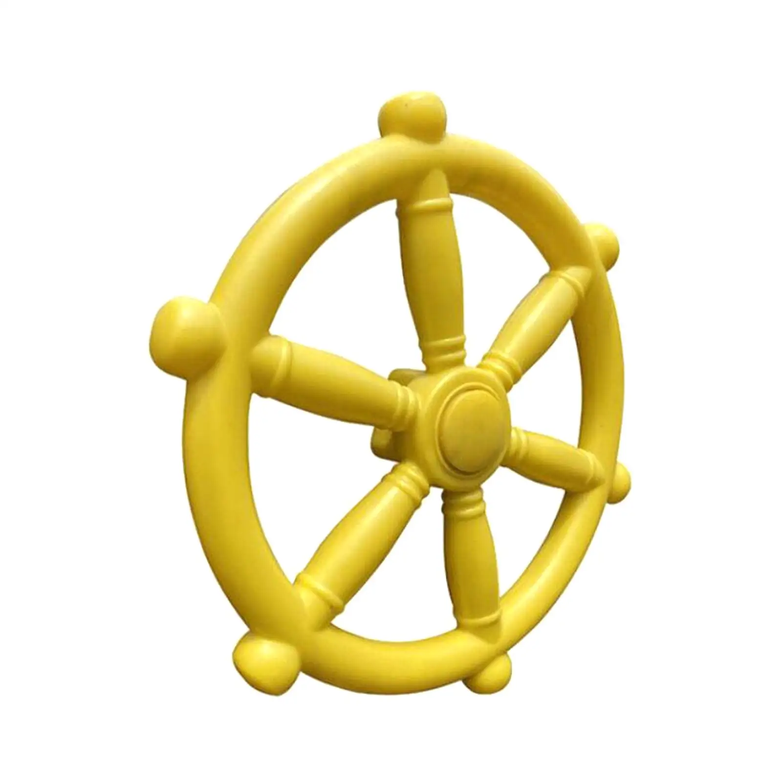 Pirate Ship Wheel with Screws Multipurpose Props Kids Steering Wheel Toy for Garden Play House Amusement Park Treehouse 5