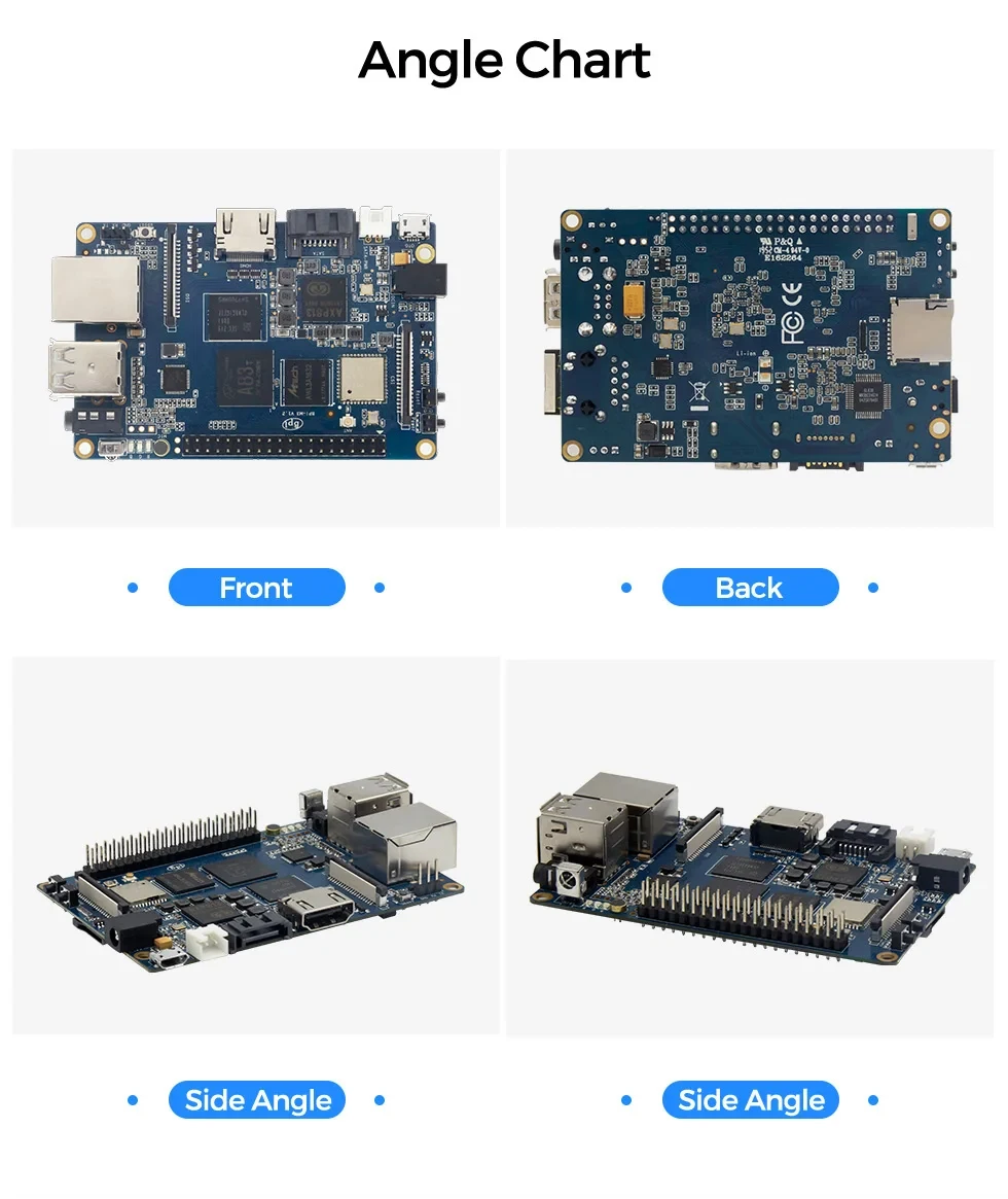 Banana Pi BPI-M3 Single Board Computer Allwinner A83T Octa-core Processor Mother