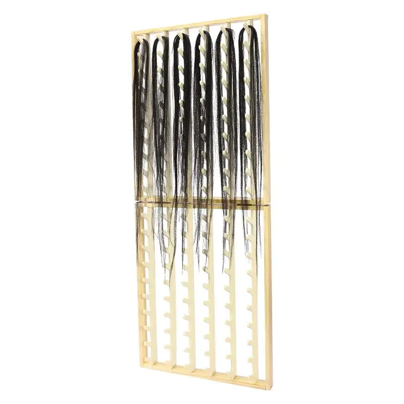 

Braid Rack Extension Holder For Styling Standing Wall Mounted Pine Wood Organizer Home Professional Salon Use For Hair-braiding