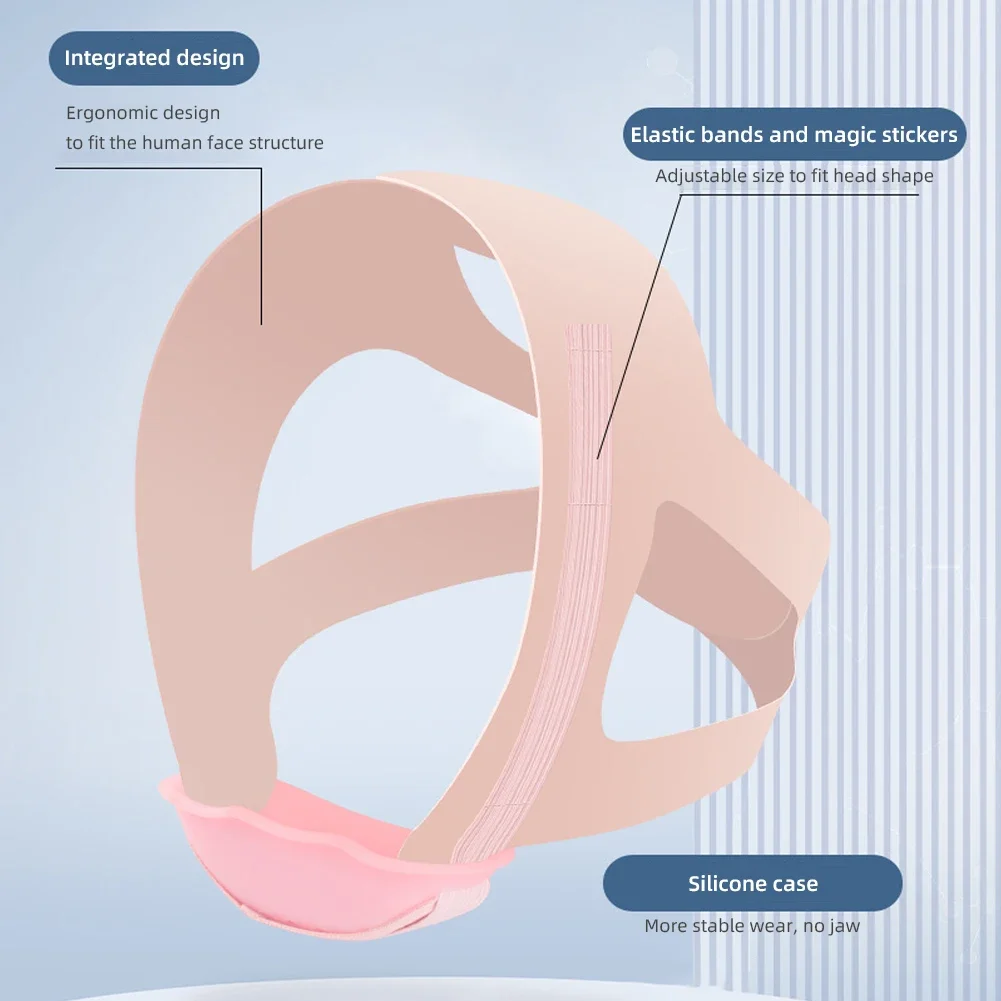 Adjustable Anti Snore Chin Belt Strap For Adults Children Mouth Breathing Correction Elastic Band Improve Sleeping Care Tool 2