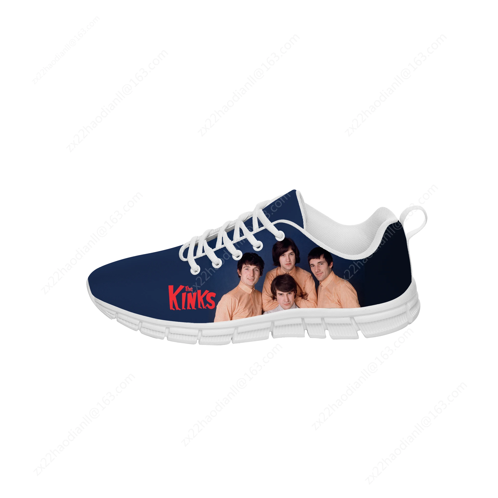 The Rock band Sneakers Kinks Mens Womens Teenager Casual Shoes Running Shoe 3D Printed Breathable Lightweight shoe