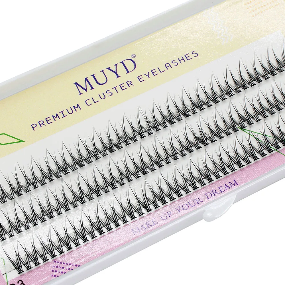 Description Picture 5 of itemMUYD Natural Silk Dovetail Fly Eyelash Extension False Eyelashes High Quality Makeup V Shape Eye Lashes Encryption Fake