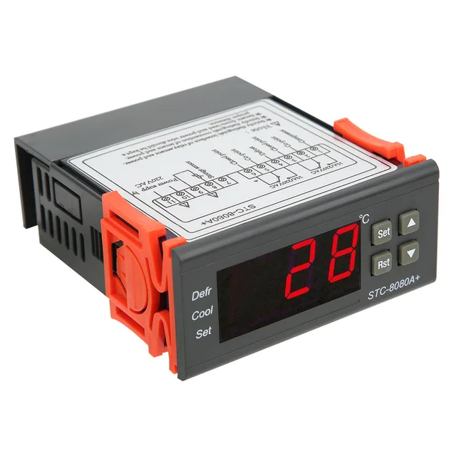 Contrôleur de température de dégivrage 8080A + Thermostat numérique réfrigération dégivrage contrôleur de température alarmant 1